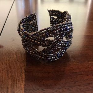 Beaded stretchy cuff bracelet from Forever 21
